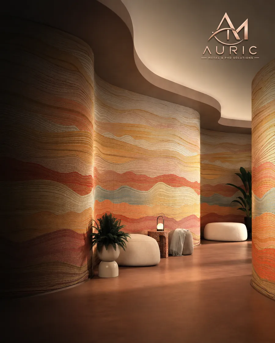 AURIC Metal & PVD Solutions brand interior wall panels